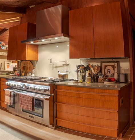 Eine Frank Lloyd Wright-Inspirierte Küche